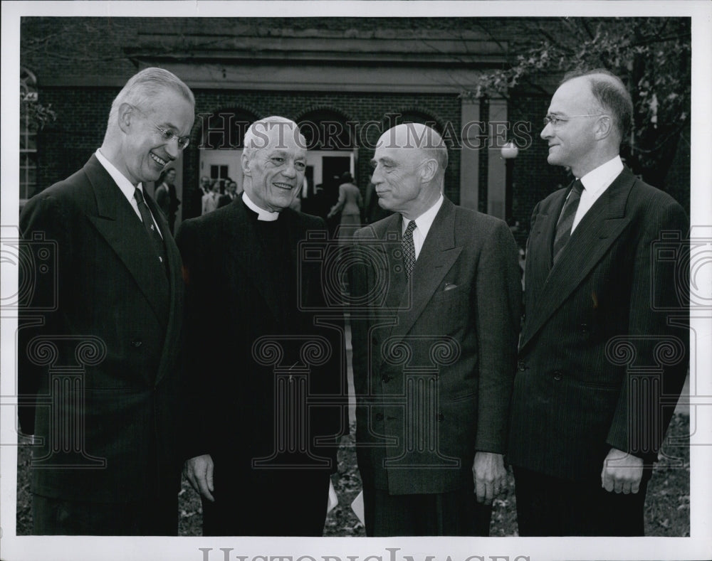 1954 Press Photo Annual Fall Convocation in Newton - Historic Images