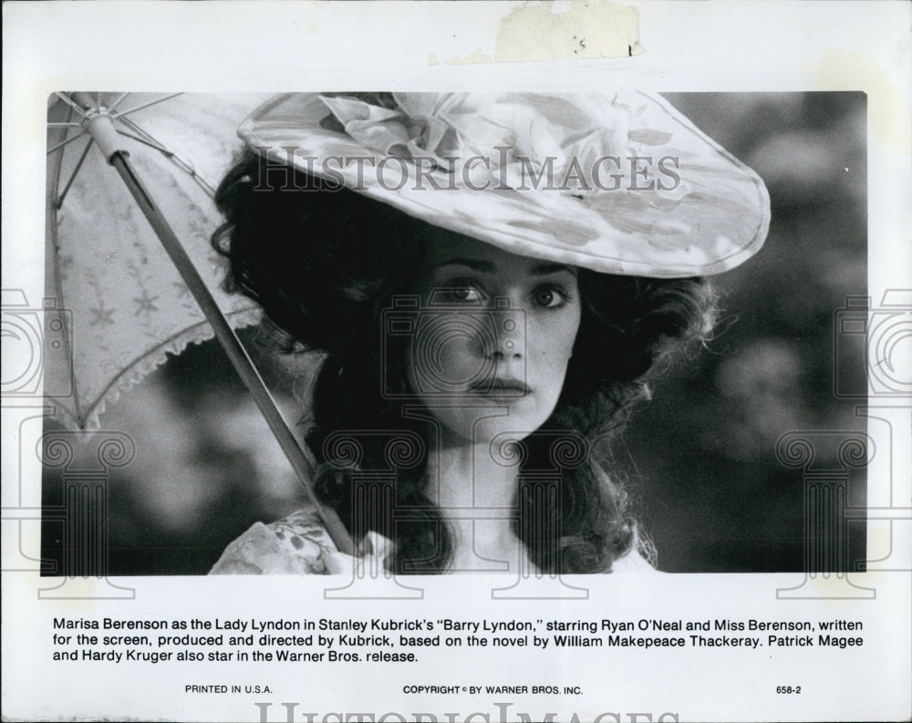 1979 Press Photo Marisa Berenson as Lady Lyndon in "Barry Lyndon" - Historic Images