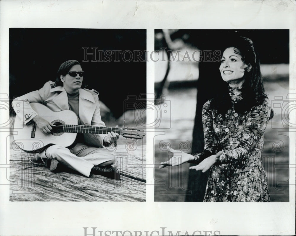 1972 Press Photo Jose Feliciano on &quot;Monsanto Night Presents...&quot; - Historic Images