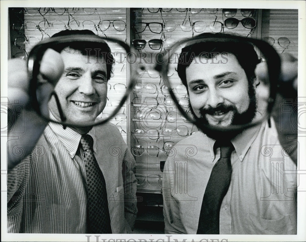 1985 Press Photo Rick Feldman and partner Jeff Frumpkin - Historic Images