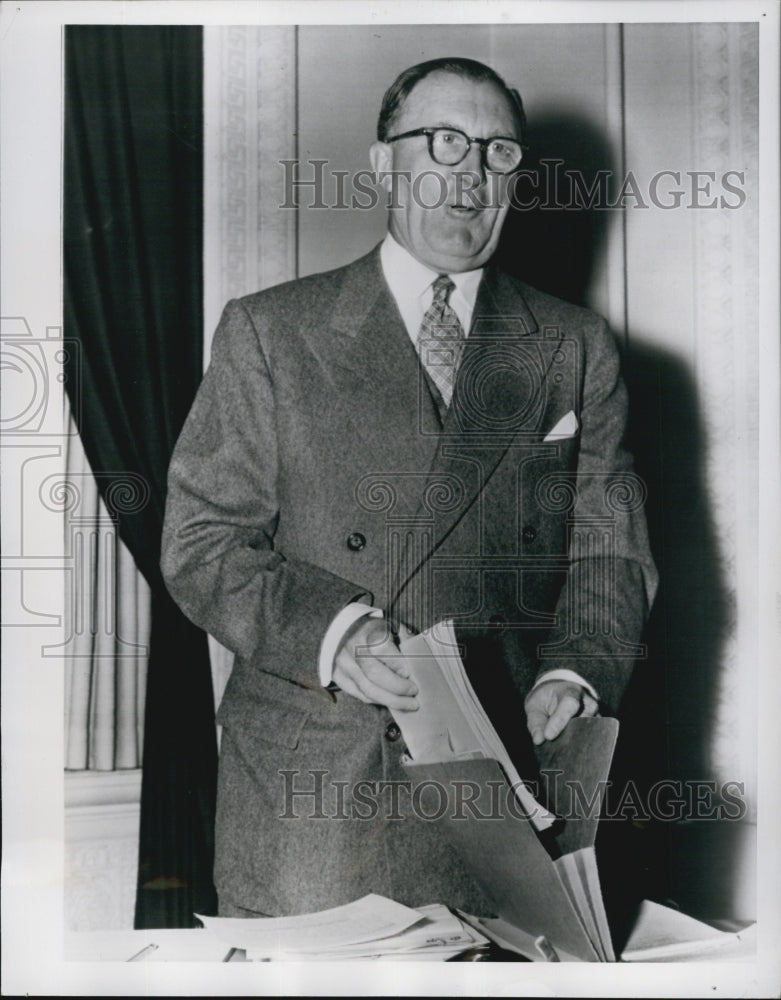 1952 Press Photo Charles E. Wilson, Defense Mobilizer. - Historic Images