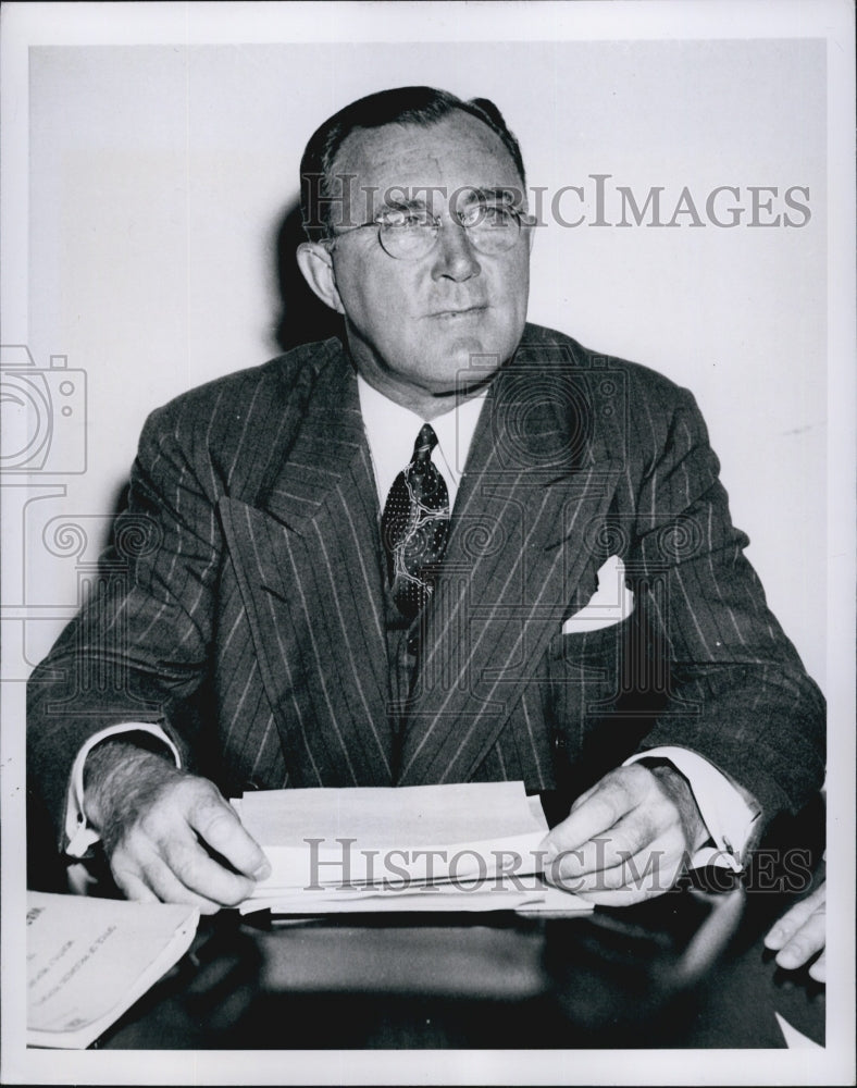 1950 Press Photo Charles E. Wilson, Defense Mobilizer Director. - Historic Images