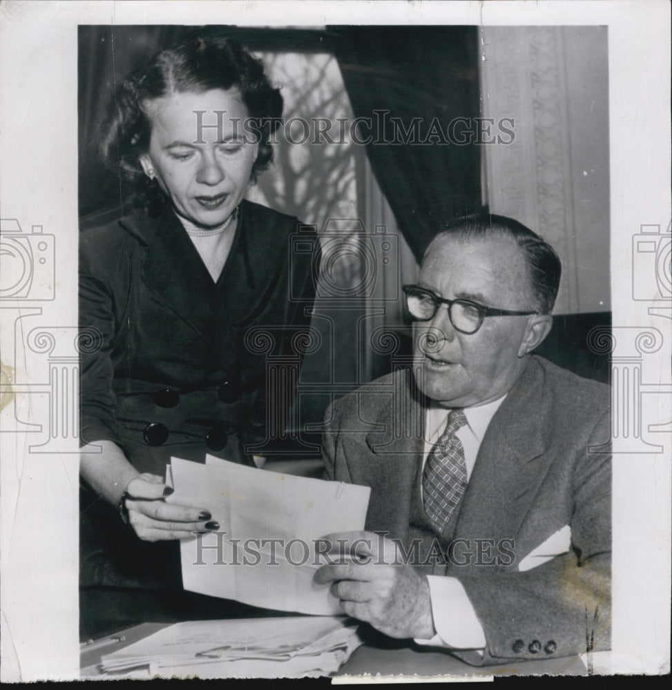 1952 Press Photo Charles E. Wilson quits as Defense Mobilization Boss - Historic Images