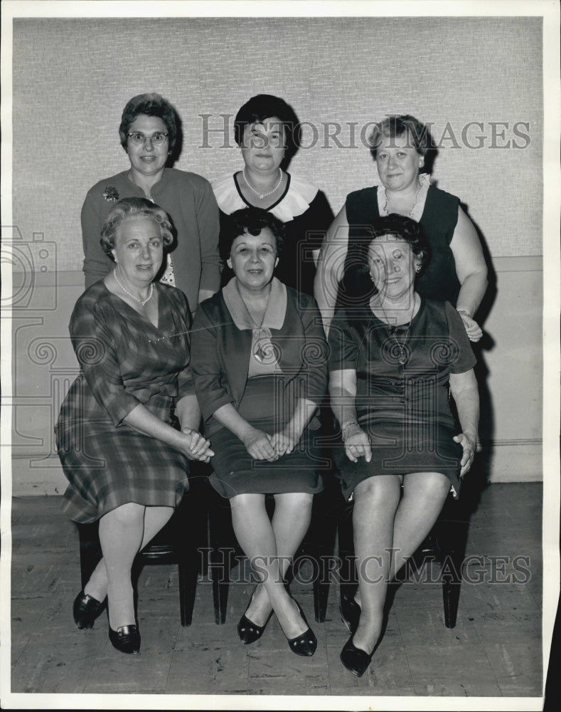 1965 Prinicpal figures of New England Sinai Hospital. - Historic Images