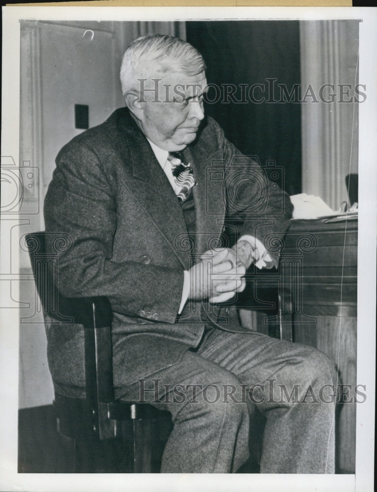 1946 Press Photo Charles E. Wilson, President of General Motors - Historic Images