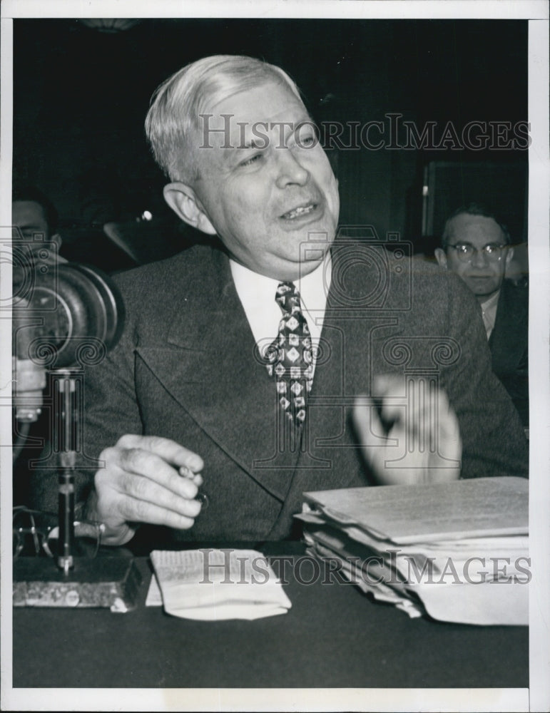 1946 Press Photo Charles E. Wilson, Pres. of General Motors Corp. - Historic Images