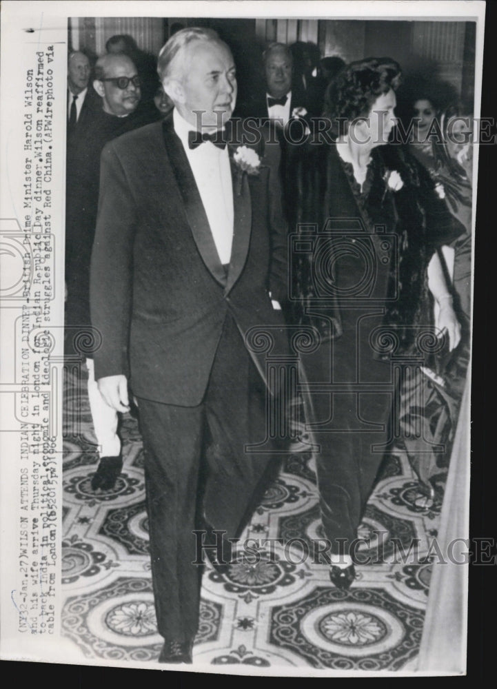 1966 Harold Wilson& his wife - Historic Images