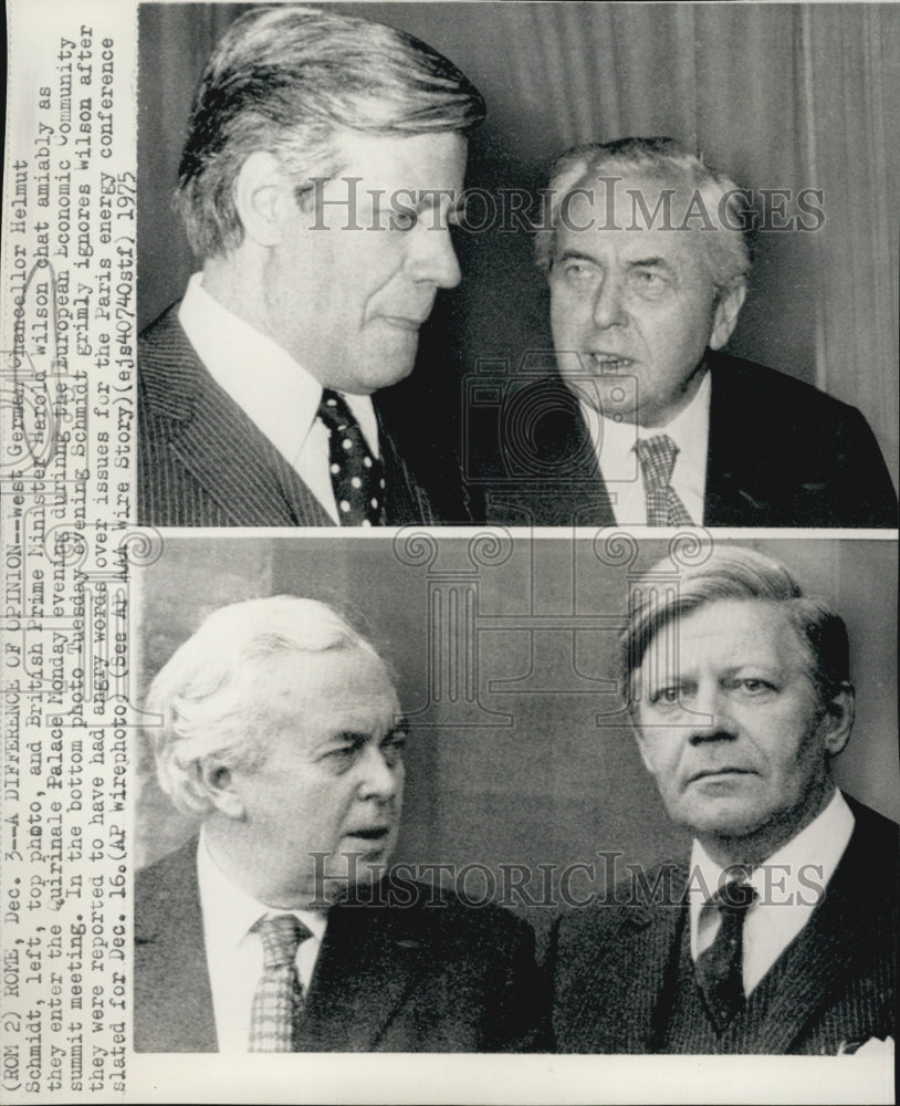1972 Press Photo Britain's Prime Minister Harold Wilson - Historic Images