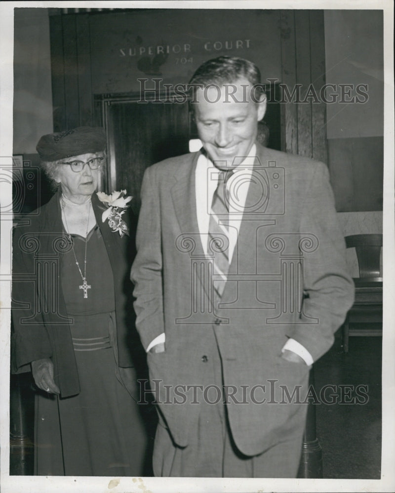 1956 Press Photo Mary Driscoll &amp; Timothy Tobin show in the picture - Historic Images