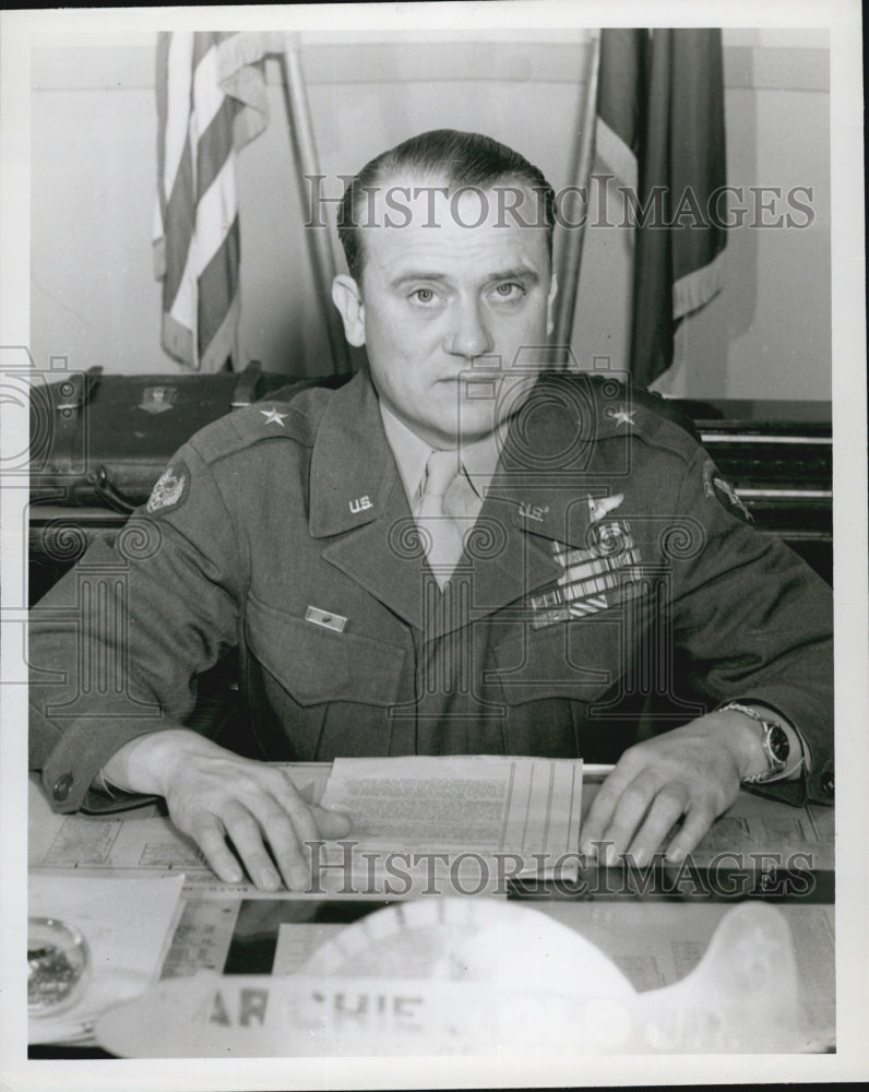 1950 Press Photo Brig General Archie J Old Jr - Historic Images