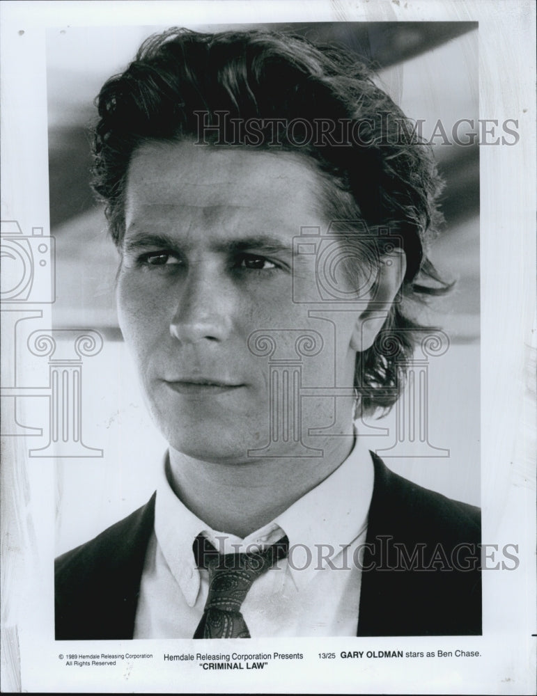 1990 Press Photo Gary Oldman in &quot;Criminal Law&quot; - Historic Images