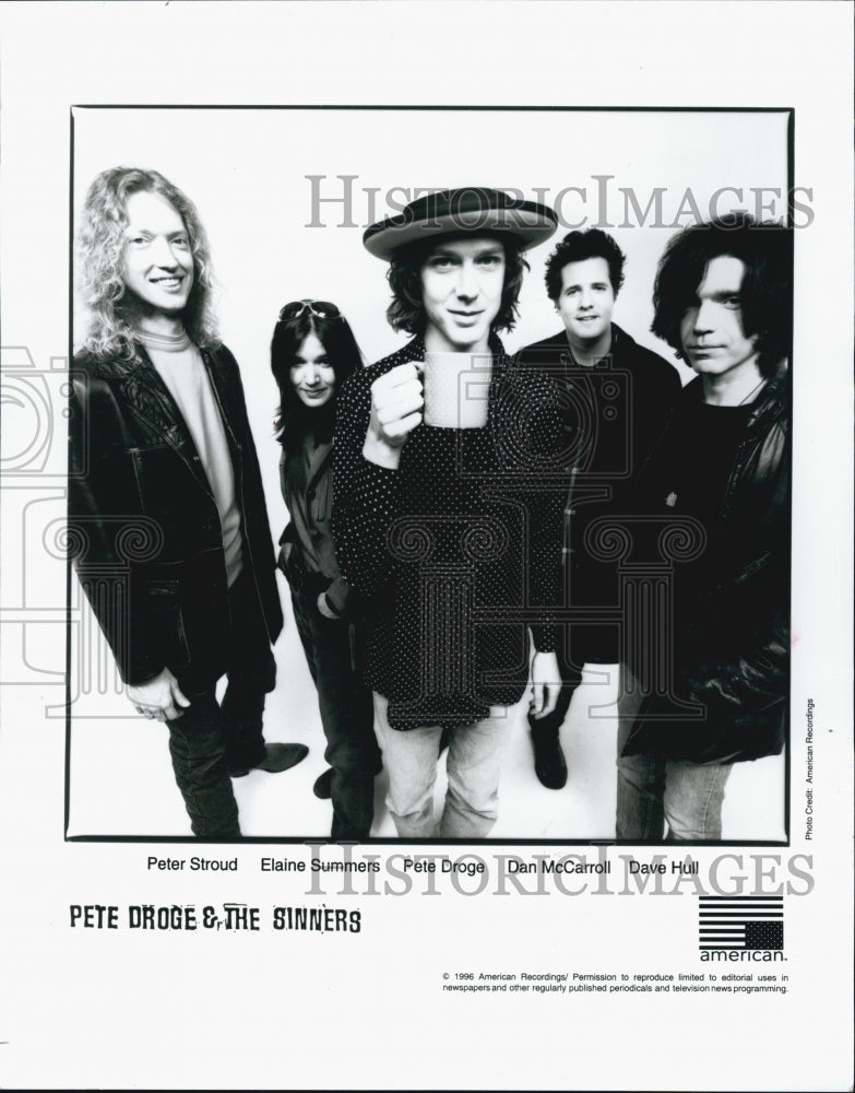 1996 Press Photo Pete Droge And The Sinners - Historic Images