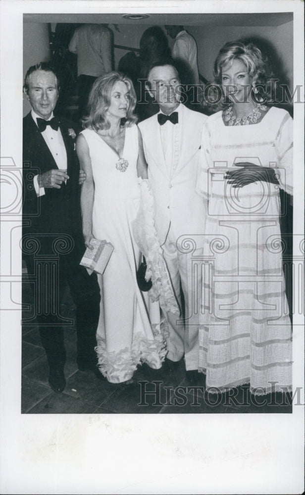 1975 Press Photo Guilford Dudley Jr,Mrs Dudley,Earl &amp; Princess G Pallavicini - Historic Images