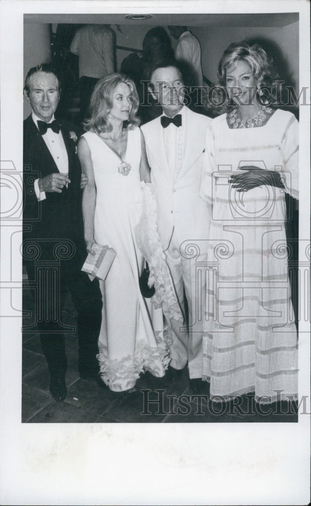 1975 Press Photo Guilford Dudley Jr,Mrs Dudley,Earl & Princess G Pallavicini - Historic Images