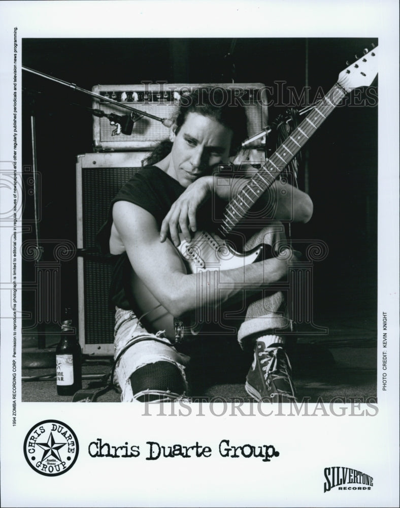 1994 Press Photo Musician Chris Duarte Group - Historic Images