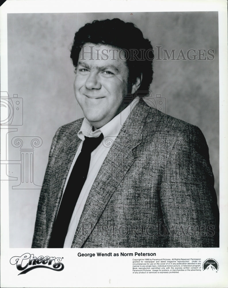 1998 Press Photo Actor George Wendt on &quot;Cheers&quot; - Historic Images