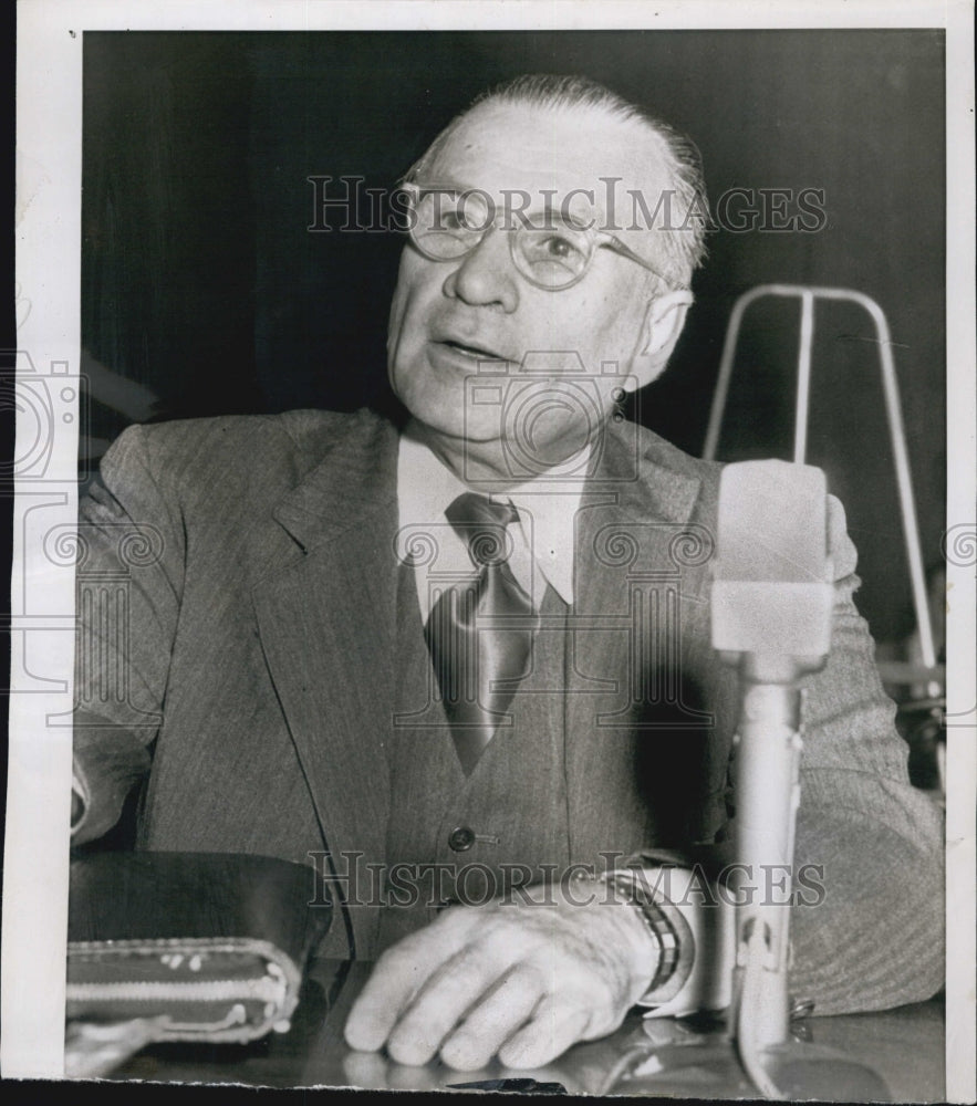 1953 Press Photo Welburn S. Mayock Tax Ruling Democratic Party - Historic Images