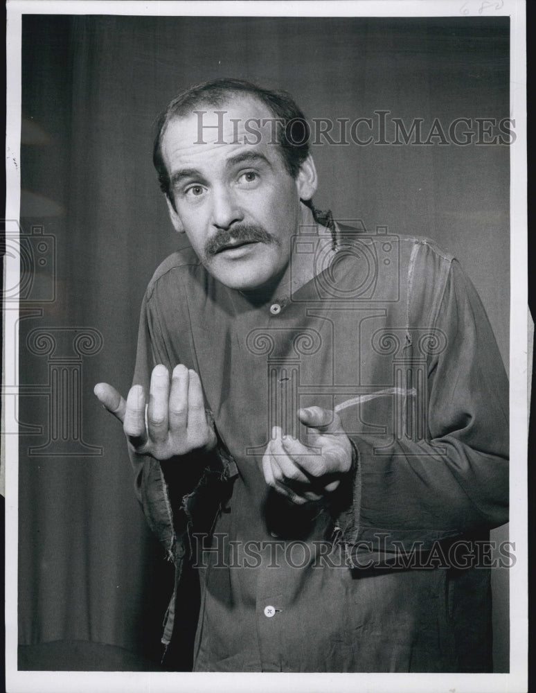 1959 Press Photo Actor Michael Mayory as the priest fugitive. - Historic Images