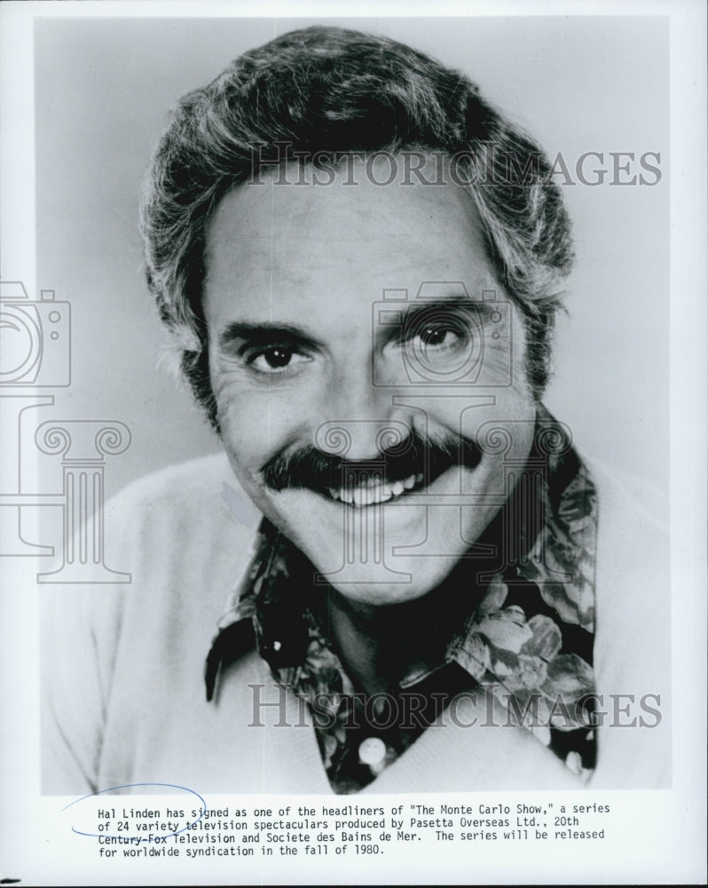 1980 Press Photo Photo Actor Hal Linden - Historic Images