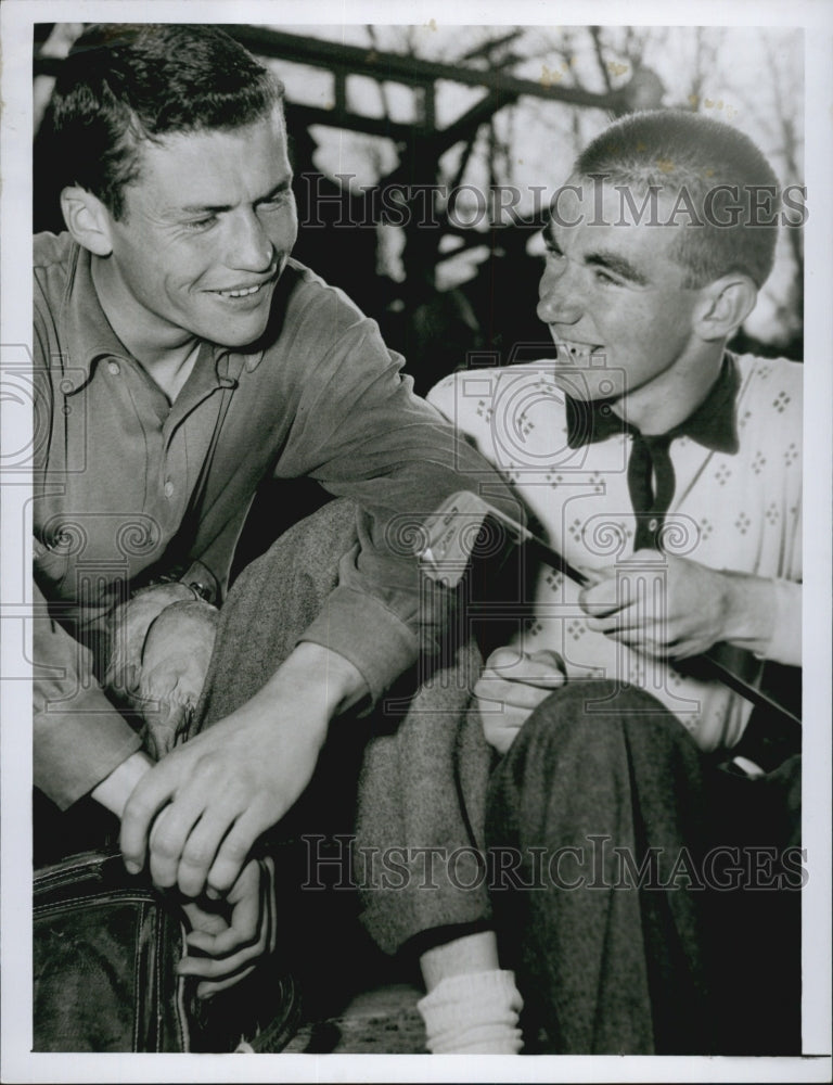 1955 Press Photo John Neagle Sertristic &amp; John Ferrell - Historic Images