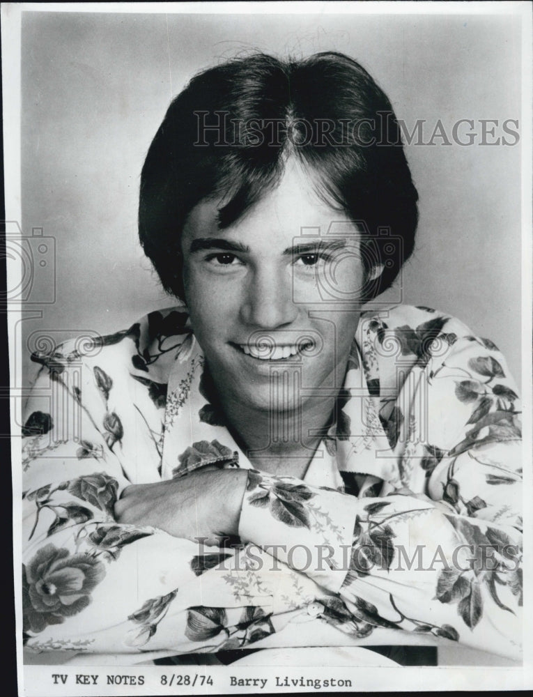 1974 Press Photo Barry Livingston - Historic Images