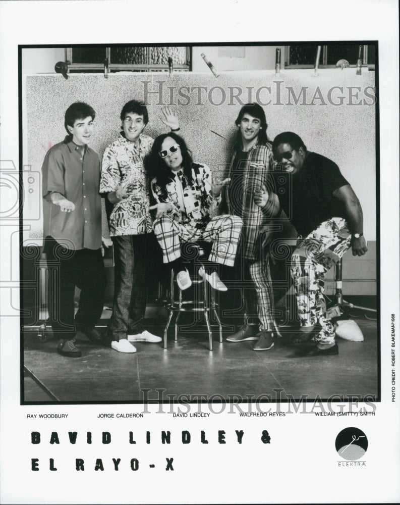 1986 Press Photo Band .David Lindley & El Rayo-X - Historic Images