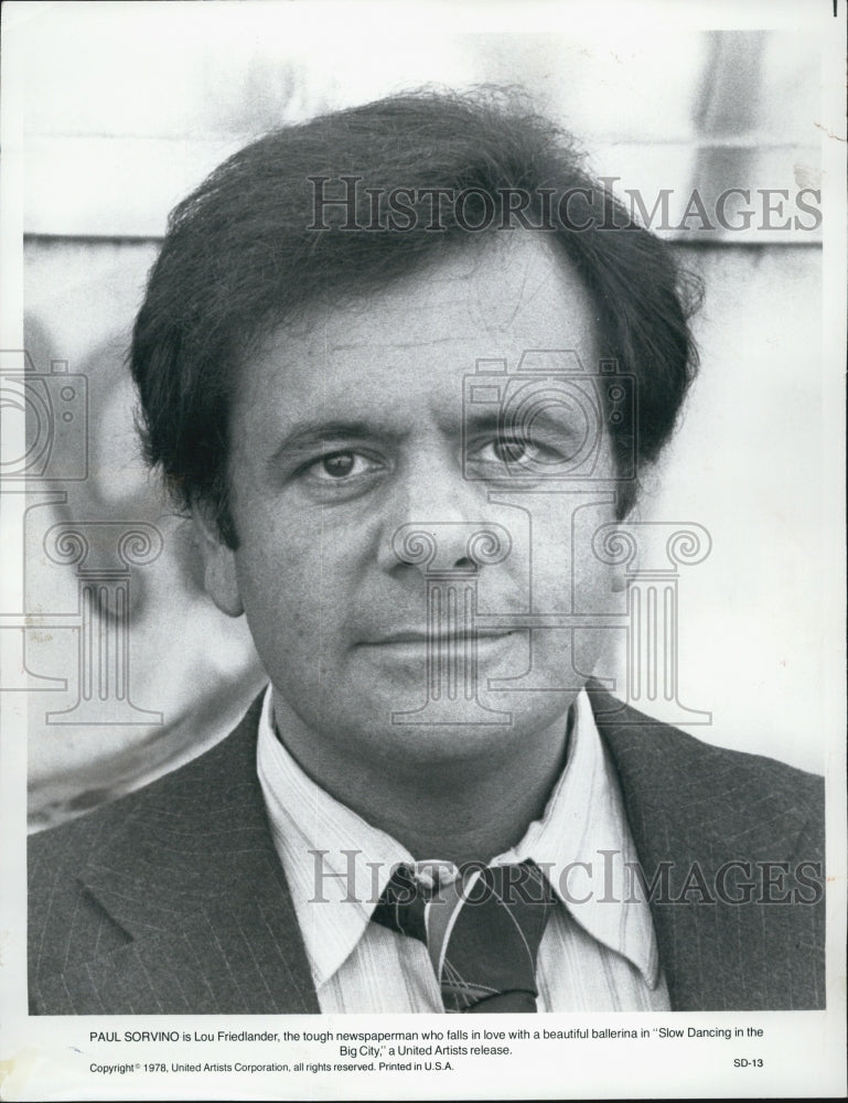 1979 Press Photo Paul Sorvino &quot;Slow Dancing in the BIg City&quot; - Historic Images