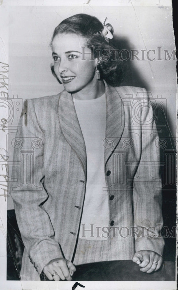 1953 Press Photo Lorraine Day Film Actress - Historic Images