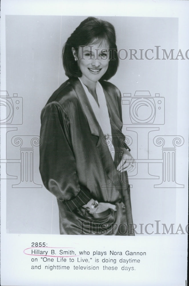 Press Photo Hillary B. Smith on "One Life To Live" - Historic Images