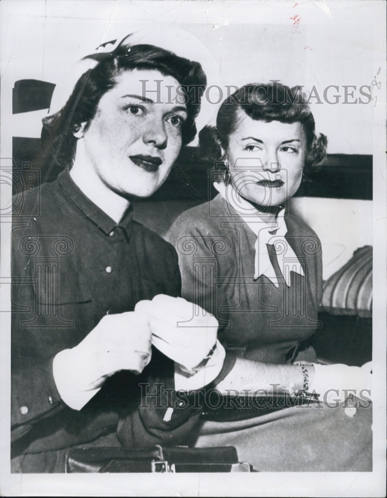 1950 Press Photo A picture of Kay St.Germain &amp; Mrs.Ruth Henning - Historic Images