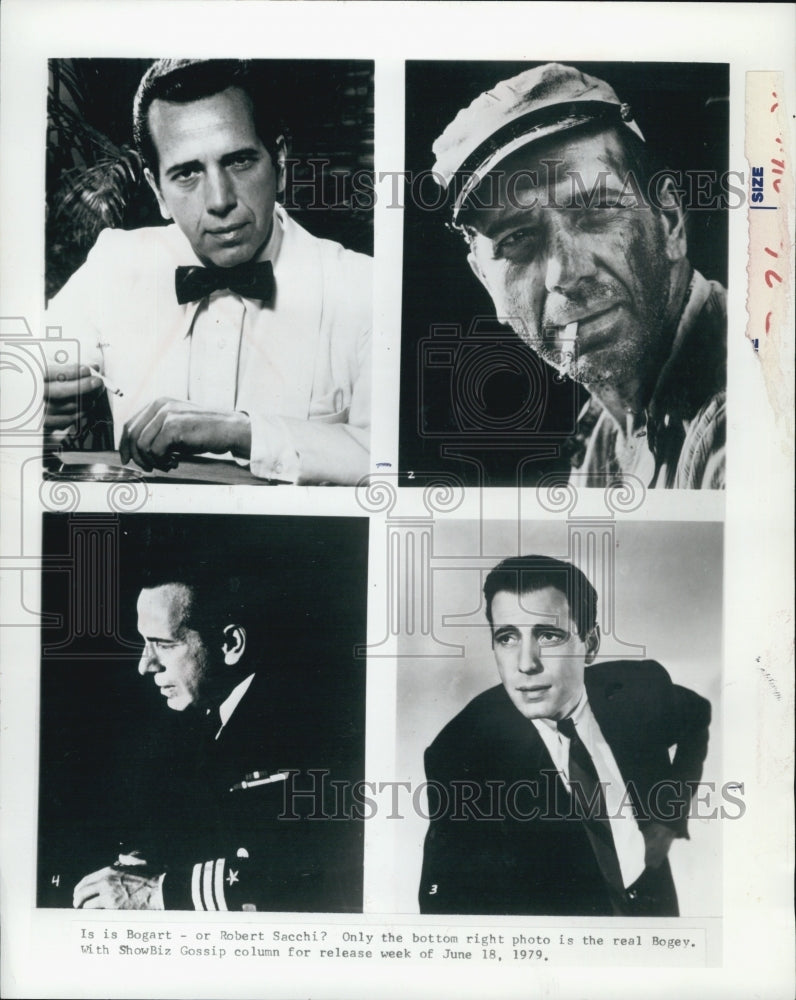 1979 Press Photo Humphrey Bogart and Robert Sacci(Bottom Right) - Historic Images