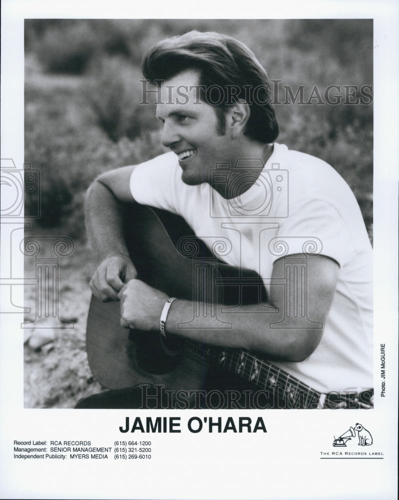 Press Photo Jamie O&#39;Hara Singer Musician - Historic Images