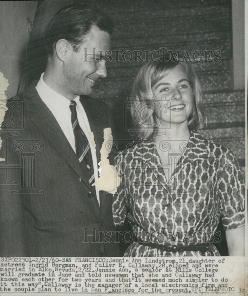 1960 Press Photo Jennie Ann Lindstrom Daughter of Ingrid Bergman - Historic Images