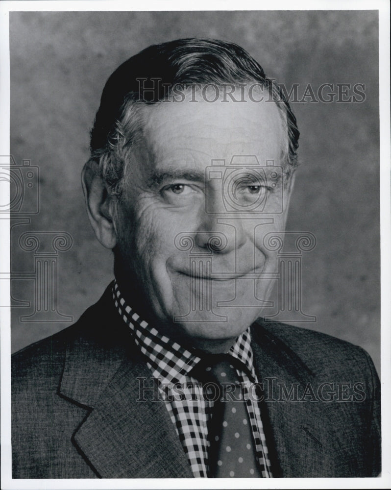 Press Photo Newsman Morley Shafer of 60 Minutes - Historic Images