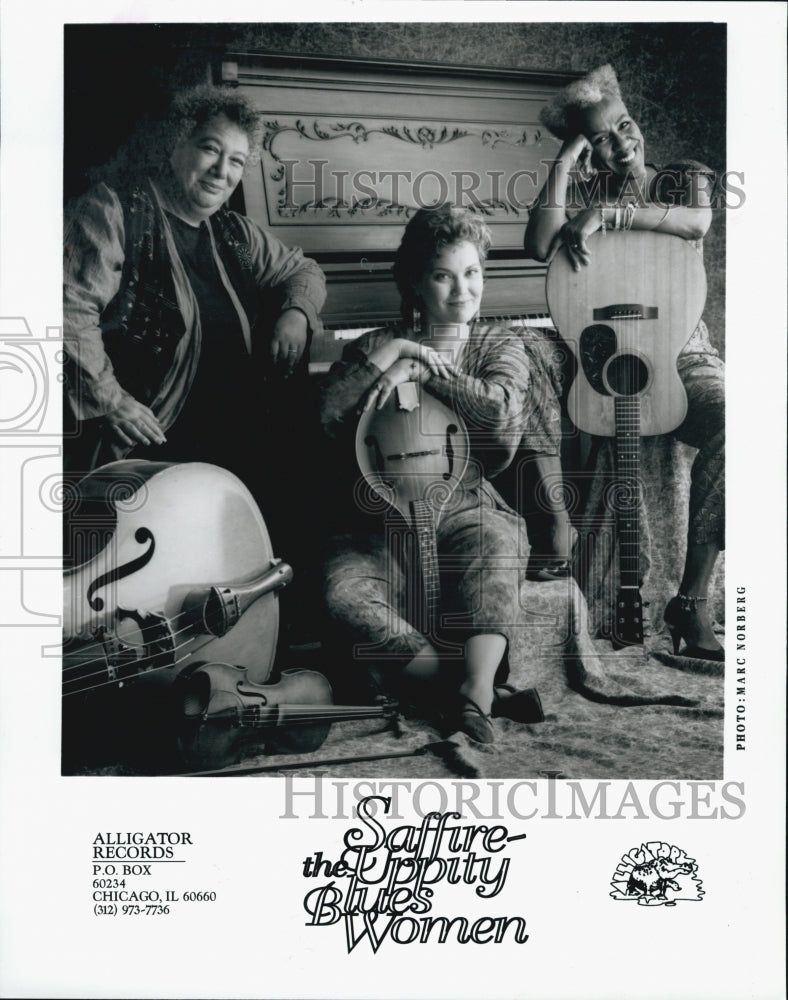 1995 Press Photo Saffire the Uppity blues Woman, three-woman blues musical band. - Historic Images