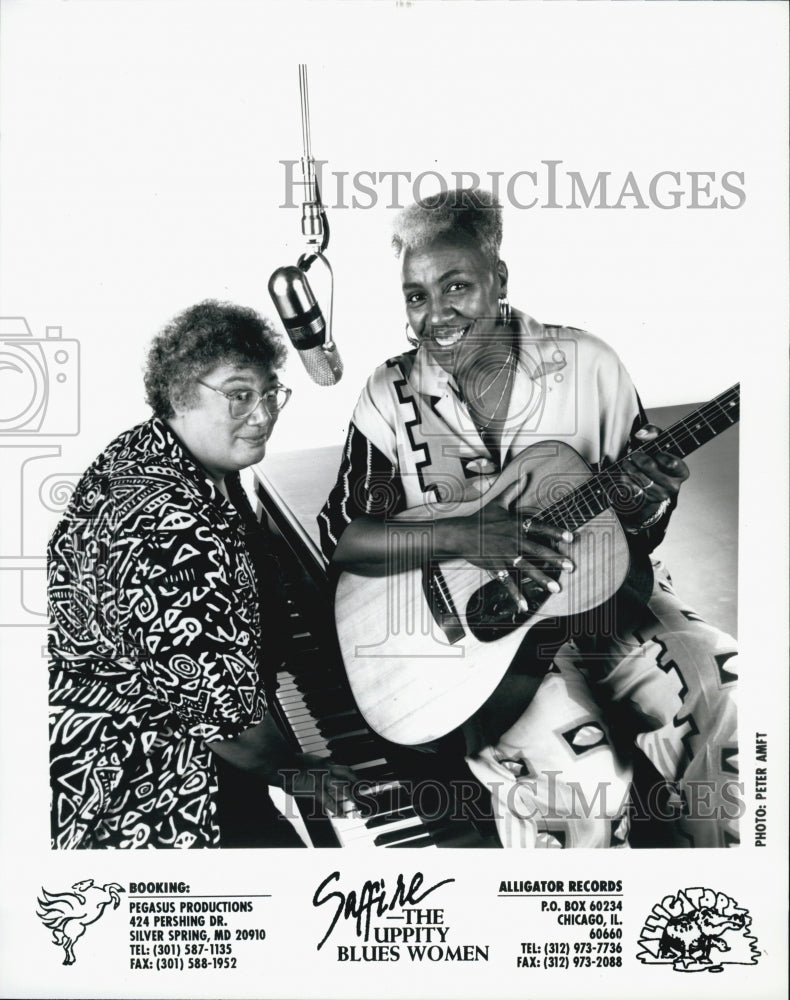 Press Photo Saffire The Uppity Blues Woman three-woman blues musical. - Historic Images