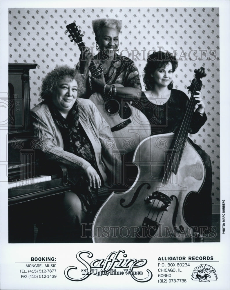 Press Photo Saffire The Uppity Blue Woman three-woman blues musical. - Historic Images