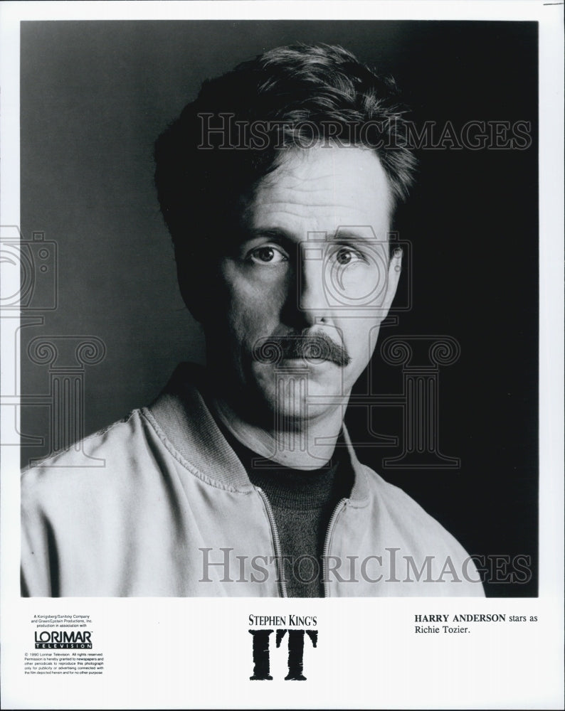 1989 Press Photo Harry Anderson Actor IT Stars as Richie Tozier - Historic Images