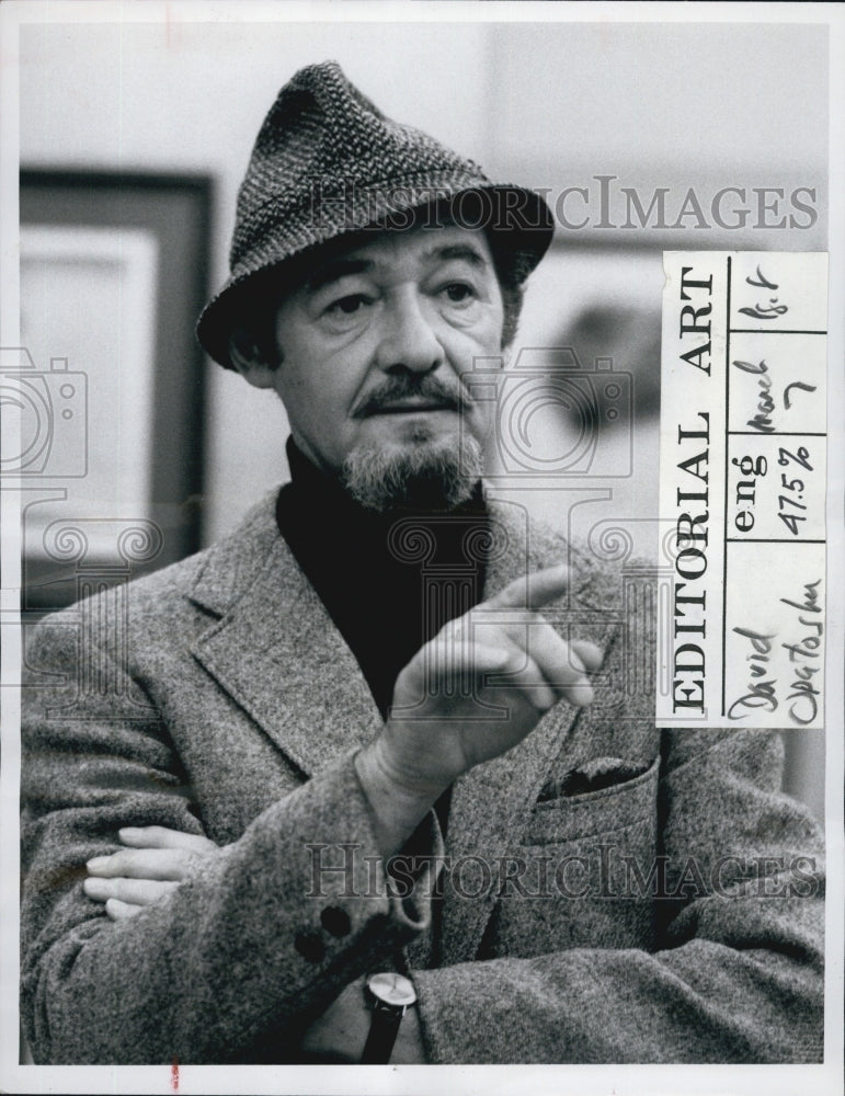 Press Photo David Opatoshu the man in the picture - Historic Images