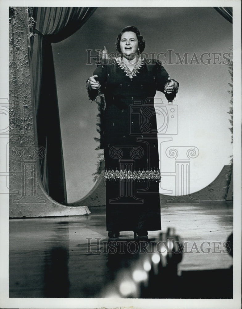 1965 Press Photo Kate Smith "The Hollywood Palace" ABC - Historic Images