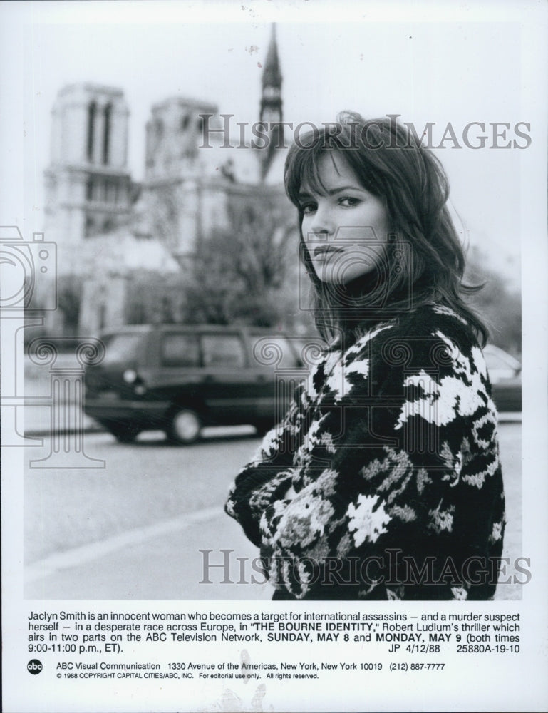 1988 Press Photo Jaclyn Smith "The Bourne Identity" - Historic Images