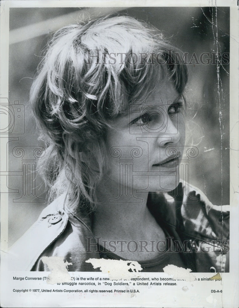 1978 Press Photo Actress from the Movie Dog Soldiers. - Historic Images