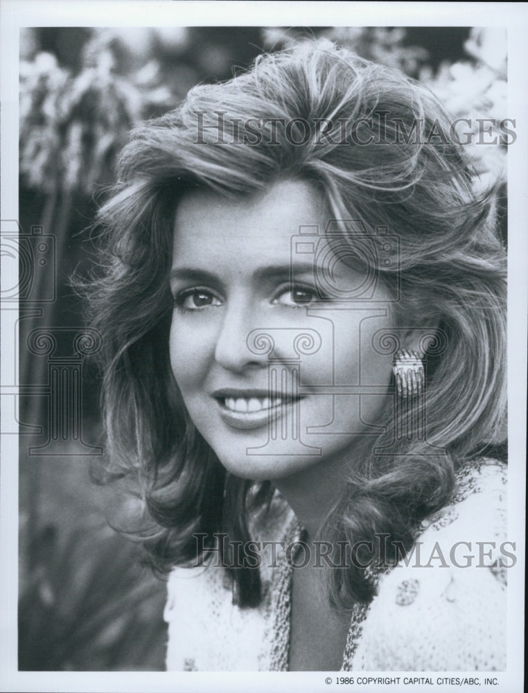 1986 Press Photo Actress Karen Cellini "Dynasty" - Historic Images