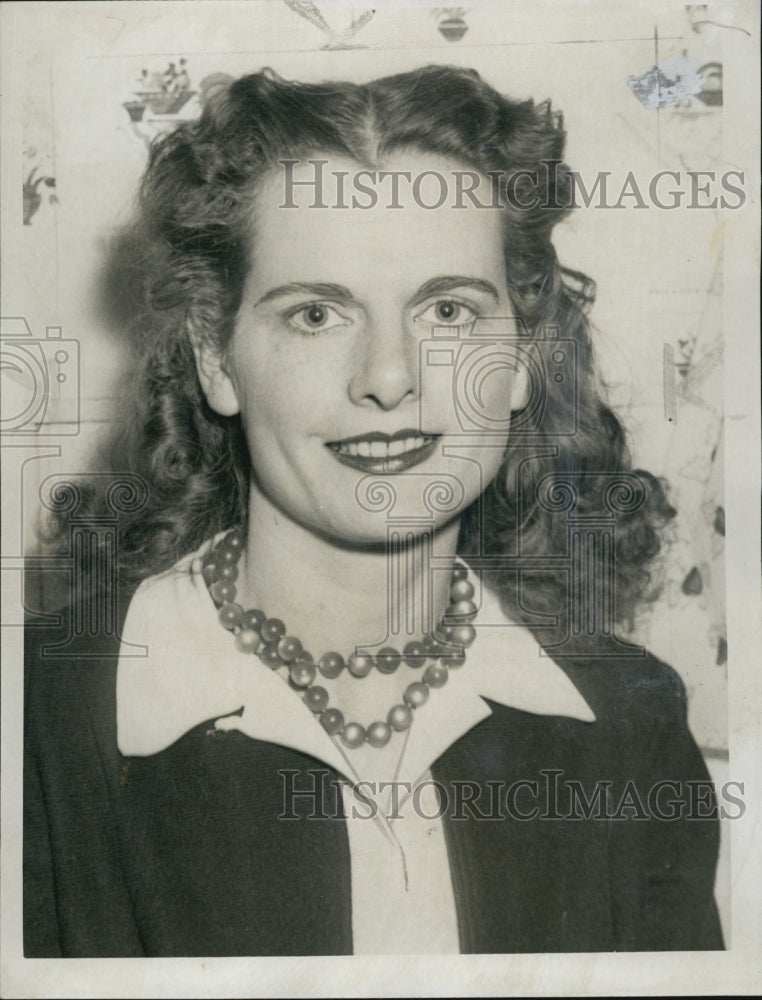 1946 Press Photo Mrs Katherine Faunce /Georgia Fugitive Husband - Historic Images