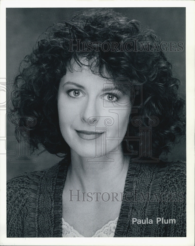 Press Photo Actress Paula Plum. - Historic Images