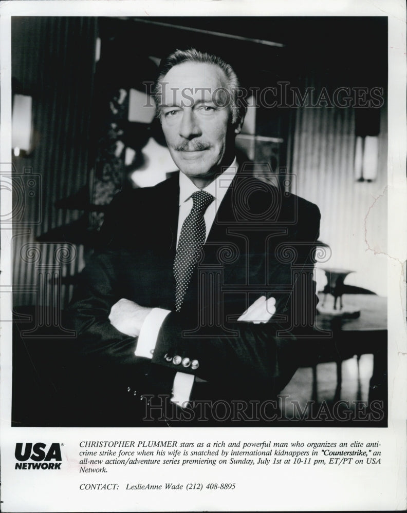 1994 Press Photo Christopher Plummer stars in &quot;Counterstrike&quot; - Historic Images