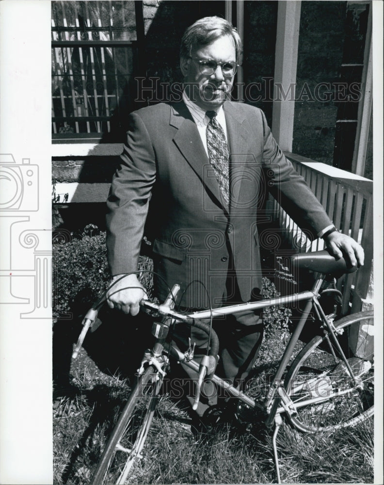 1994 Press Photo Mayor Menino Ride for Kids - Historic Images