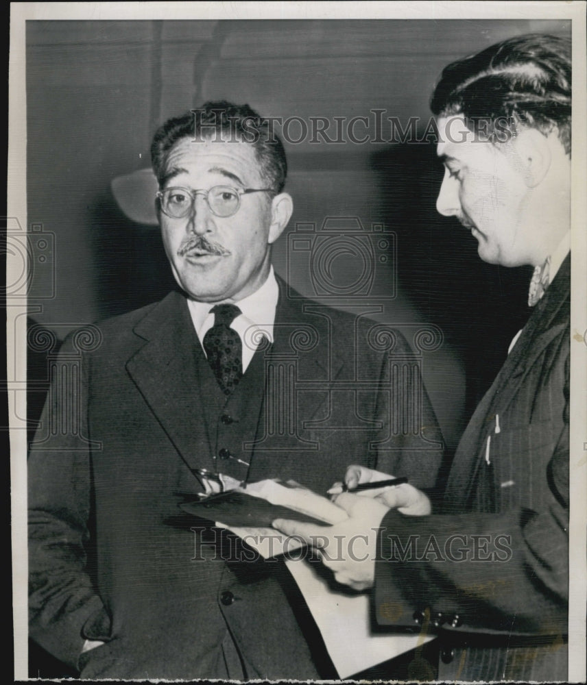 1949 Press Photo Judge Harold R. Medina at the trial of top 11 US Communists - Historic Images