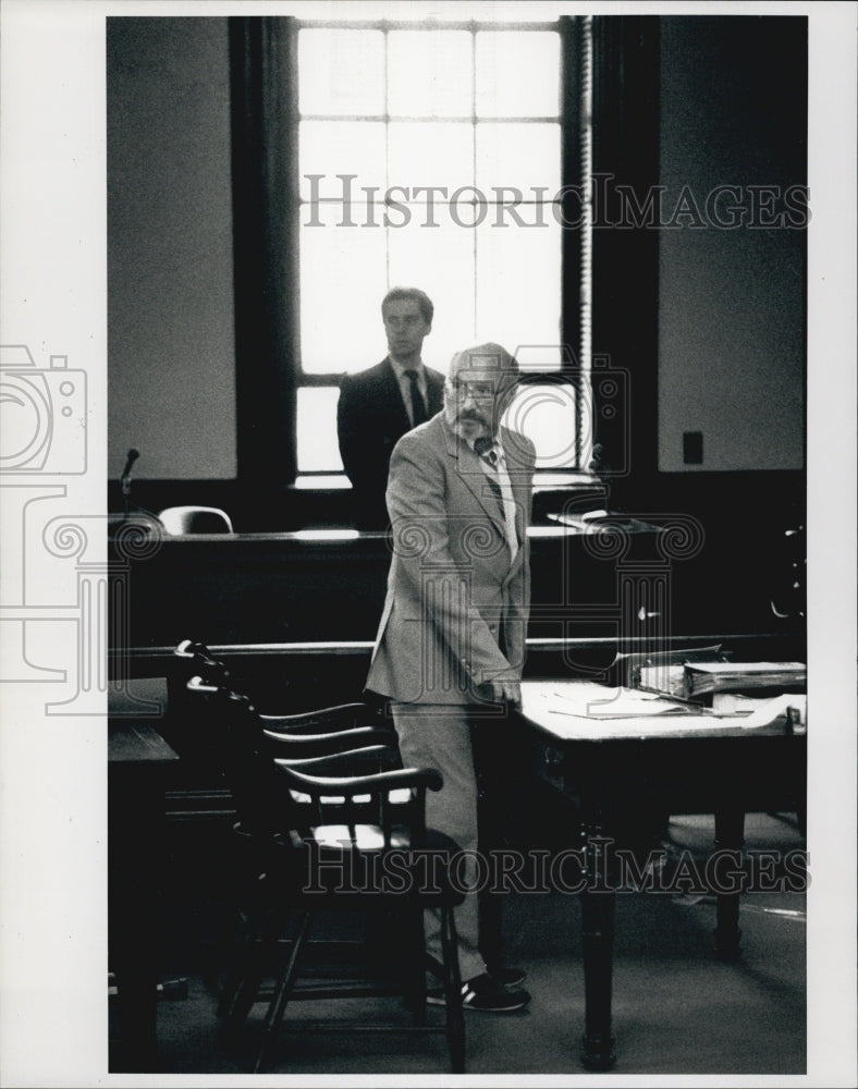 1991 Press Photo Henry Meinholtz trial in Plymouth - Historic Images