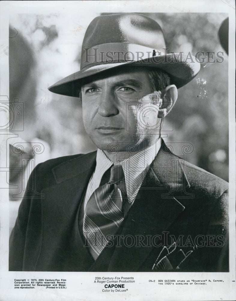 1975 Press Photo Actor Ben Gazzara in "Capone" - Historic Images